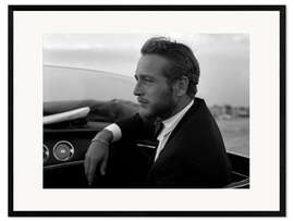 Framed art print American Actor Paul Newman, Venice, 1963