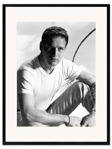 Framed art print Actor Paul Newman