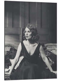 Print på aluminium Lindsay Duncan as Maggie, in "The Cat on the Hot Tin Roof", 1988