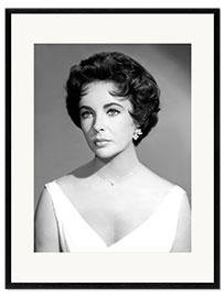 Gerahmter Kunstdruck Porträt von Elizabeth Taylor, 1958