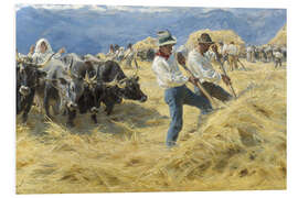 Foam board print Threshing in The Abruzzi, 1890