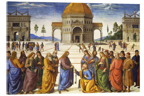 Akryylilasitaulu Giving of the Keys to St. Peter, Sistine Chapel, Vatican, 1481