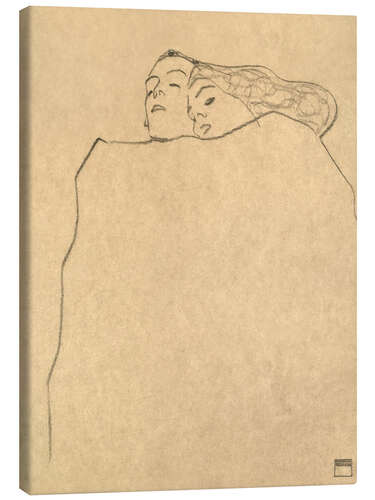 Stampa su tela Sleeping Couple, 1909