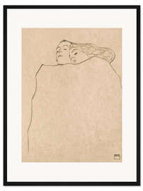 Gerahmter Kunstdruck Schlafendes Paar, 1909