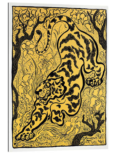 Galleriprint Graphic Tiger in Black & Gold