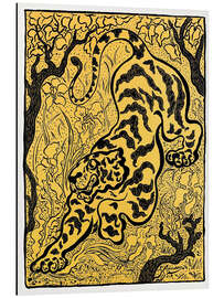 Magnettafel Graphic Tiger in Black &amp; Gold
