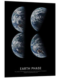 Foam board print Earth Phase