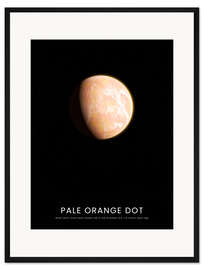 Gerahmter Kunstdruck Pale Orange Dot