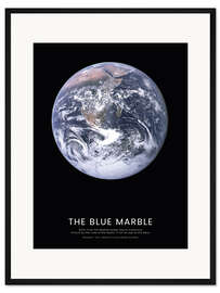 Gerahmter Kunstdruck The Blue Marble - Apollo 17