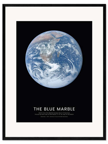 Kehystetty taidepainatus The Blue Marble