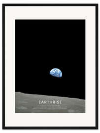 Gerahmter Kunstdruck Earthrise - Apollo 8