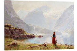 Gallery print A Young Girl by a Fjord