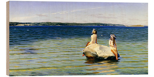 Tableau en bois Mermaids
