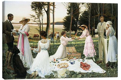 Canvastavla The Afternoon Picnic, 1919