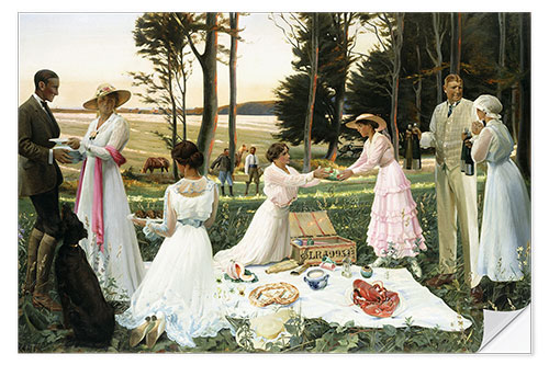 Sticker mural The Afternoon Picnic, 1919