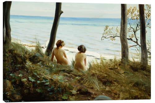 Lærredsbillede On the Beach, 1907