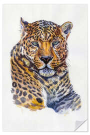 Naklejka na ścianę Watercolour Leopard