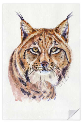 Wall sticker Watercolour Lynx