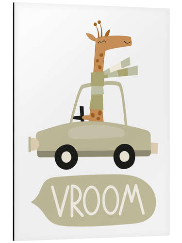 Aluminiumsbilde Baby Giraffe Vroom