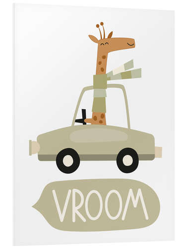 Foam board print Baby Giraffe Vroom