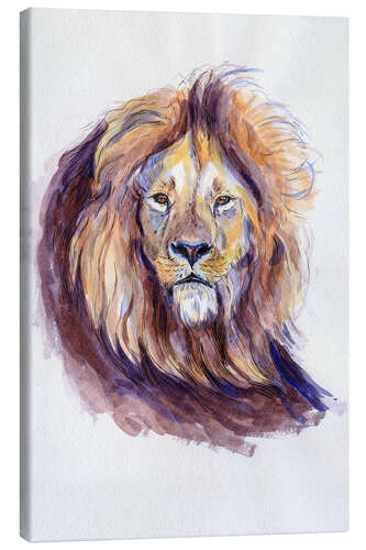 Canvastavla Watercolour Lion