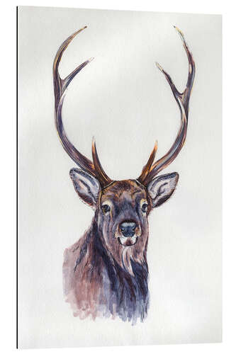 Gallery Print Aquarell Hirsch