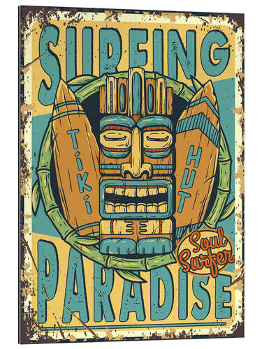 Gallery Print Surfing Paradise Tiki Hut