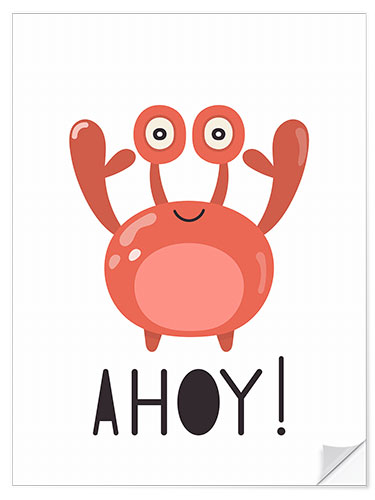 Vinilo para la pared Ahoy Crab - Baby Nursery