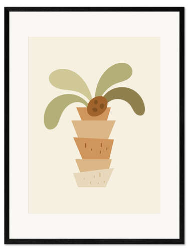 Gerahmter Kunstdruck Coco Palm - Baby Nursery