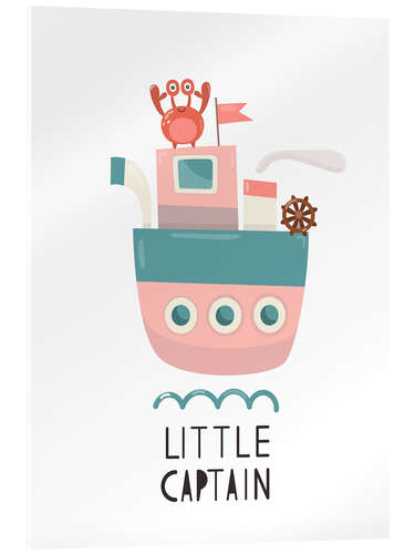 Tableau en verre acrylique Little Captain - Baby Nursery