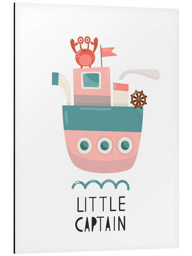 Tableau en aluminium Little Captain - Baby Nursery