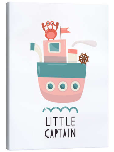 Canvas print Little Captain - Baby Nursery