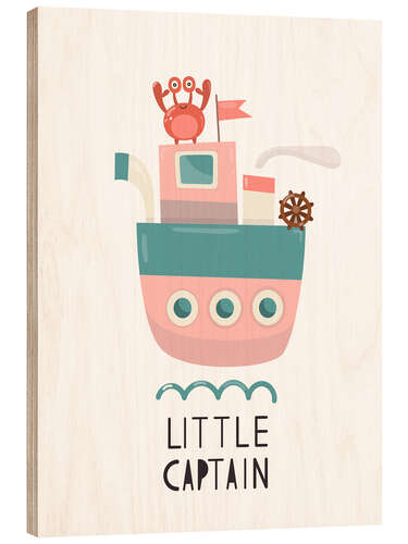 Cuadro de madera Little Captain - Baby Nursery