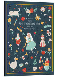 Cuadro de aluminio Alice in Wonderland Party