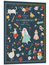 Foam board print Alice in Wonderland Party