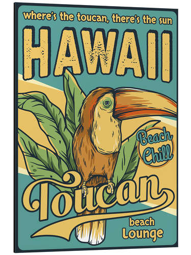 Cuadro de aluminio Hawaii Toucan Beach Lounge