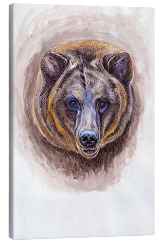 Quadro em tela Watercolour Bear