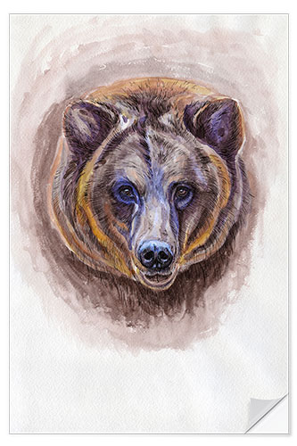 Vinilo para la pared Watercolour Bear