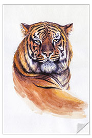 Sticker mural Watercolour Tiger