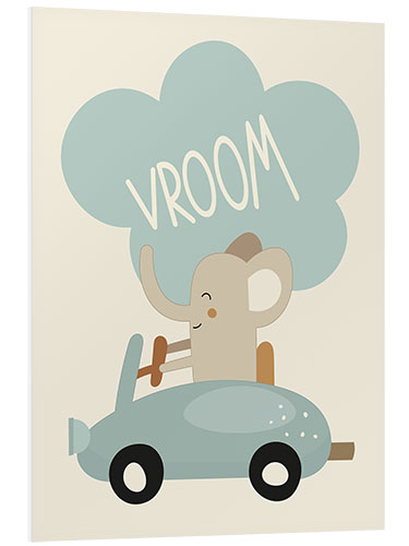 Foam board print Baby Elephant Vroom