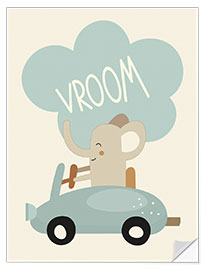 Wall sticker Baby Elephant Vroom - Kidz Collection