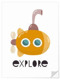 Vinilo para la pared Explore - Baby Nursery