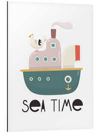 Aluminium print Sea Time - Baby Nursery