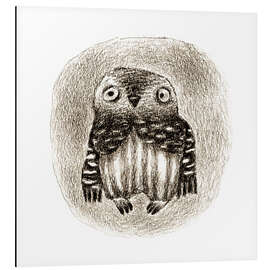Magnettafel Eule mit Pulli