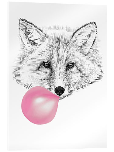 Obraz na szkle akrylowym Bubblegum Fox