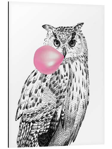 Stampa su alluminio Bubblegum Owl