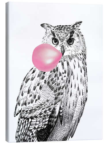 Canvas print Bubblegum Owl