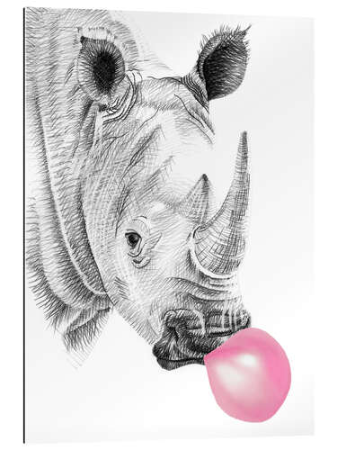 Galleritryck Bubblegum Rhino