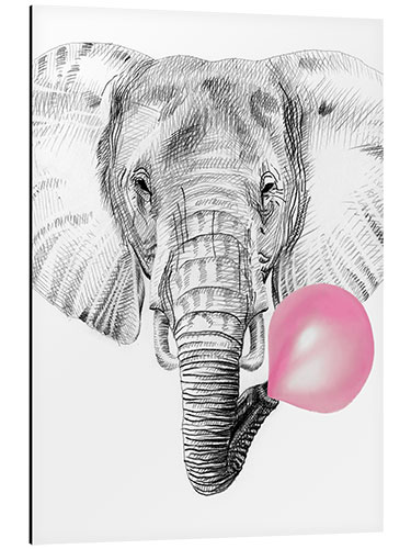 Alumiinitaulu Bubblegum Elephant