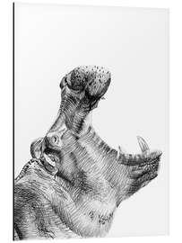 Magnettafel Roaring Hippo